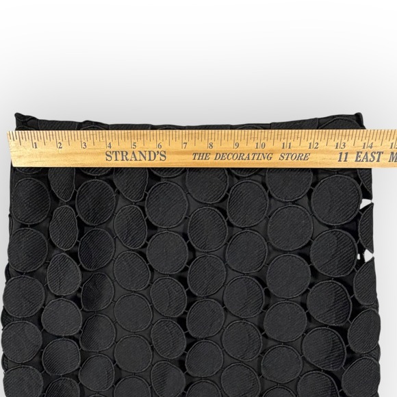 Commense Black Circle Applique Laser Cut Midi Skirt Whimsigoth Womens M Modern - Picture 9 of 12